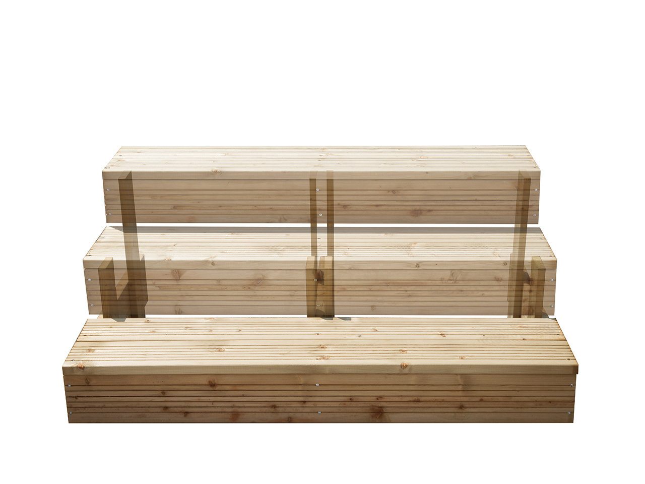 Kit adaptation escalier pour terrasse bois mobil-home | Clairval